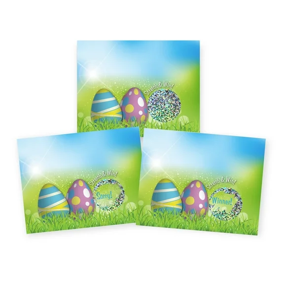 Easter Egg Scratch Off Game Card - 26 Cards - 24 Sorry/2 Winner