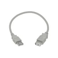 SF Cable 1 foot USB 2.0 A Male to A Female Extension Cable - Off- White