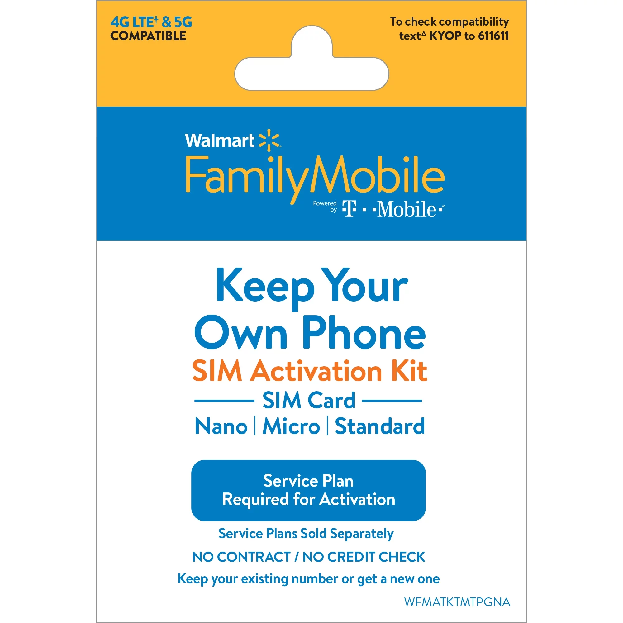 Get Offers Mall Family Mobile Keep Your Own Phone SIM Kit - T-Mobile GSM Compatible