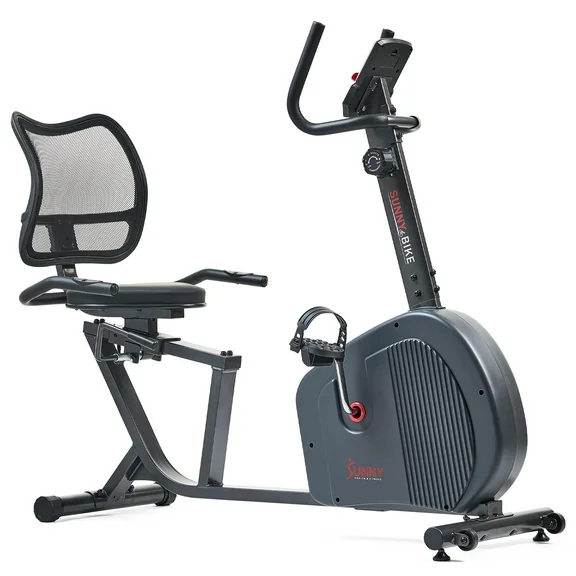 Sunny Health & Fitness Endurance Series Magnetic Smart Recumbent Exercise Bike - SF-RB421004