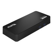 Plugable USB C Triple Display Docking Station with Laptop Charging, Thunderbolt 3 or USB C Dock Compatible with Specific Windows Systems (3x HDMI, 6x USB Ports, 60W USB PD)