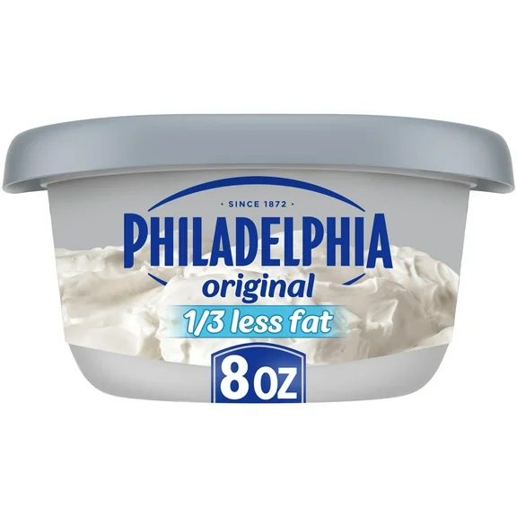 Philadelphia Reduced Fat Cream Cheese Spread, 8 oz Tub