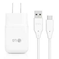 LG G6, G7 ThinQ, LG G8 ThinQ, G8X, LG G Stylo 4, 5 Quick Fast Charge USB Wall Charger + USB-C Type-C Cable Cord Fast Charging Kit Wall Charger Home Power Adapter [1 Wall Charger + 3FT USB-C Cable]