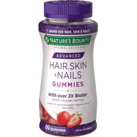 Nature's Bounty Advanced, Skin and Nails Vitamins With Biotin, Gummies, 80 Ct