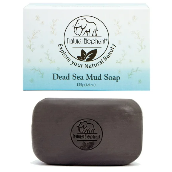 Dead Sea Mud Soap 4.4 oz (125 g) by Natural Elephant