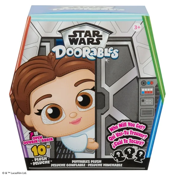 STAR WARS™ Doorables Puffables Plush – STAR WARS: A NEW HOPE™, 10-inch Squishy Plush Featuring Glitter Eyes, Styles May Vary, Kids Toys for Ages 3 up