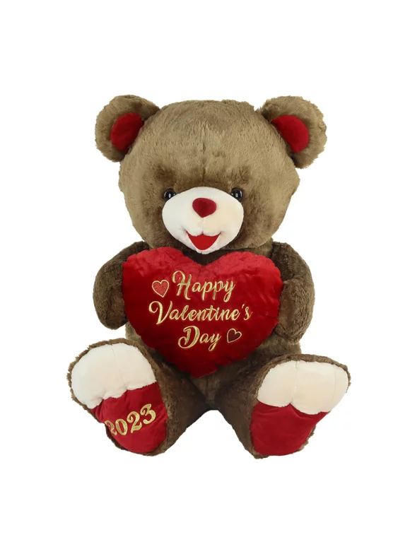 Way to Celebrate! Valentine's Day 31in Sweetheart Teddy Bear 2023, Brown