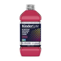 KinderLyte Advanced Hydration Ready-to-Drink Electrolyte Solution, Raspberry Lemonade, 33.8 fl oz Bottle