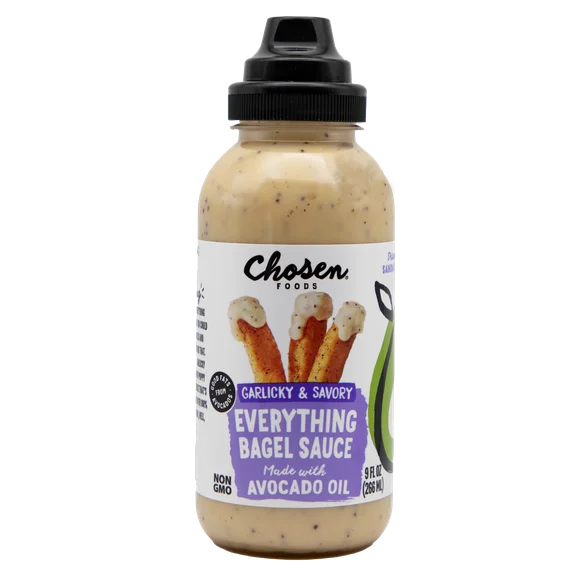 Chosen Foods Everything Bagel Sauce 9 oz Bottle