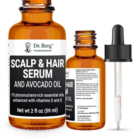 Dr. Berg Scalp & Hair Serum - All In One Hair & Scalp Oil - 2 fl oz