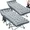 Gray Cot with 2 Sided Cushion (2 PACK)