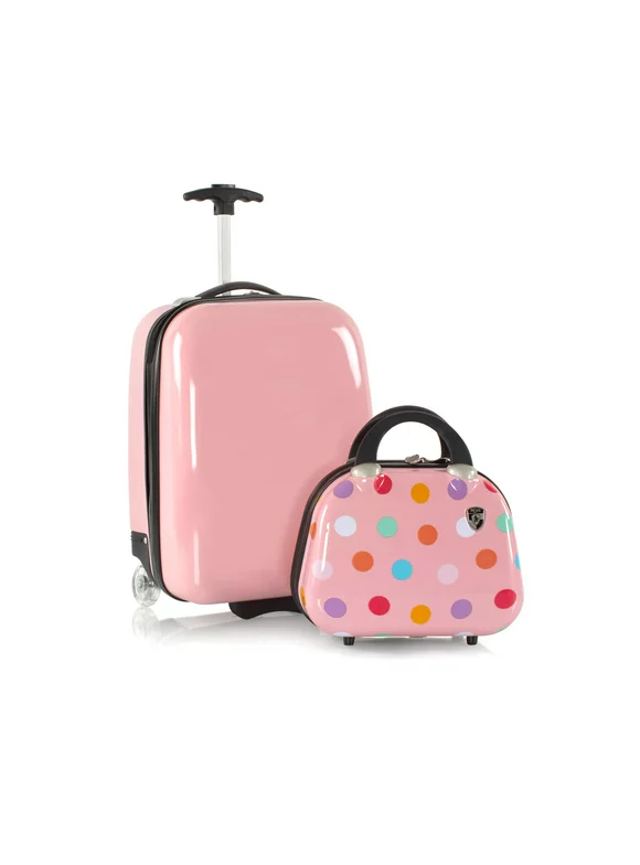 Heys Kids Fashion Hardside Luggage - Pink 2pc Set With Mini Case