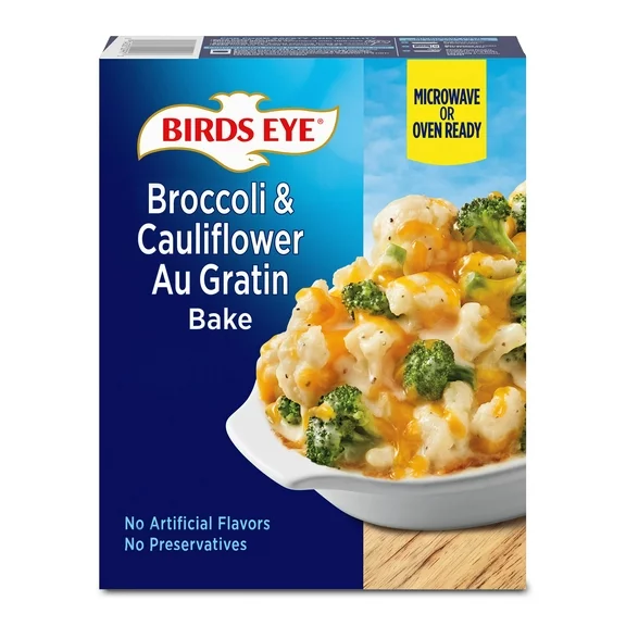 Birds Eye Broccoli & Cauliflower Au Gratin Bake, Frozen, 13 oz