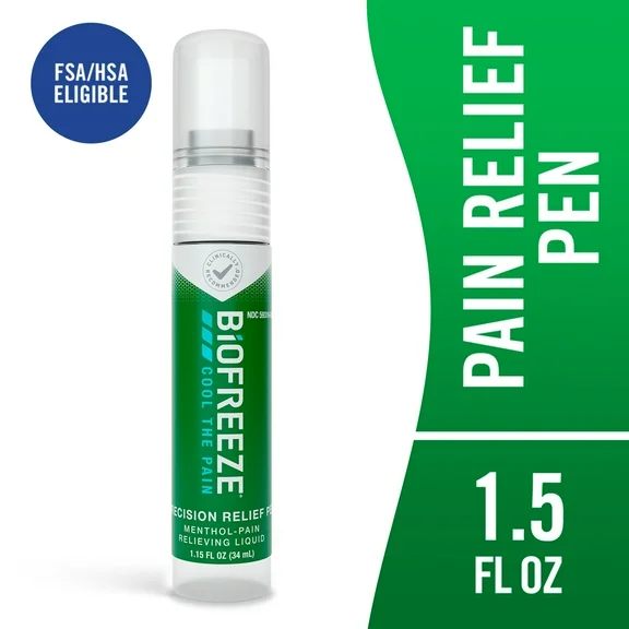 Biofreeze Precision Pain Relief Pen, for Back Knee Muscle Joint and Arthritis Pain, 1.15 Fl. oz Menthol