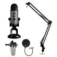 Blue Microphone Yeti USB Microphone with Knox Shock Mount, Stand and Pop Filter