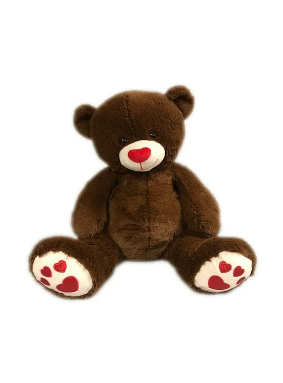 Way to Celebrate! 30" Brown Valentine Bear Plush Toy