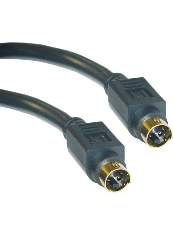 CableWholesale S-Video Cable, MiniDin4 Male, Gold-plated connector, 12 foot