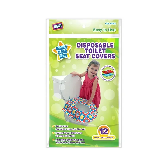 Mighty Clean Baby Disposable Toilet Seat Covers for Toddlers