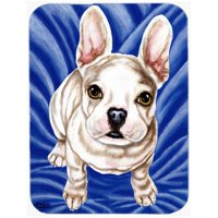 Diamond in Blue French Bulldog Mouse Pad, Hot Pad or Trivet