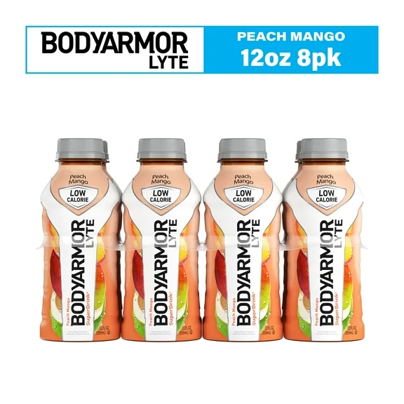 BODYARMOR LYTE Sports Drink, Peach Mango, 12 Fl. Oz., 8 count