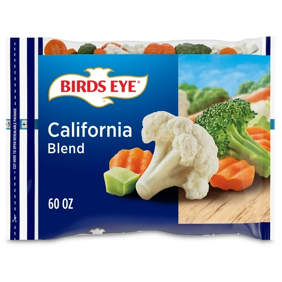 Birds Eye California Blend Frozen Vegetable Mix Carrots Broccoli Cauliflower 60 oz (Frozen)