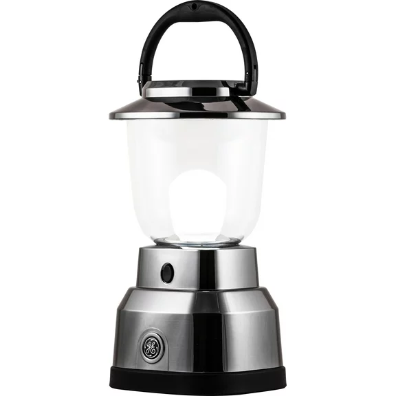 GE Enbrighten Water-Resistant 6D Dimmable LED Lantern, Nickel-Plated, 14210