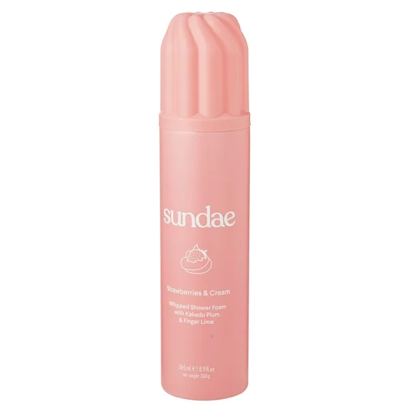 Sundae Whipped Shower Foam Strawberries   Cream for All Adult Skin Types