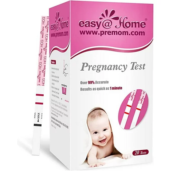 Easy@Home 20 Pregnancy (HCG) Urine Test Strips Kit - 20 HCG Tests