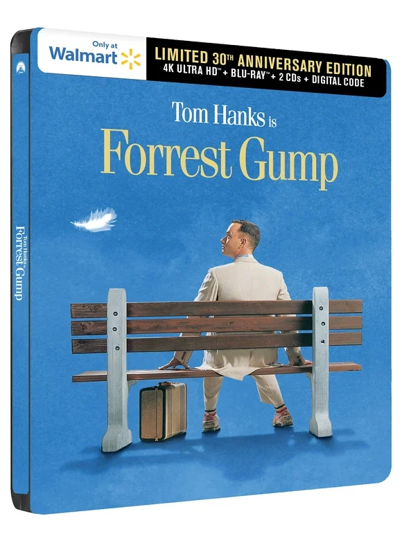 Forrest Gump 30th Anniversary (Steelbook) (4K Ultra HD + Blu-Ray + 2 CDs + Digital Copy) Get Offers Mall Exclusive