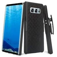 For Samsung Galaxy Note 8 Hard Shell Combo Holster Clip Phone Case Cover Stand Black