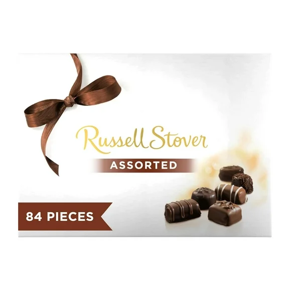 Russell Stover Assorted Milk & Dark Chocolate Gift Box, 48 oz. (≈ 84 pieces)