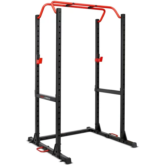 Sunny Health & Fitness 1000LB Capacity Multi-Function Adjustable Weight Cage Power Rack