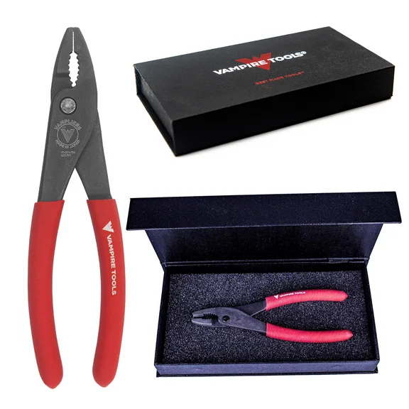 VAMPLIERS VT-001-7SJGS 7 in. Slip Joint Pliers, Screw Removal Tools Gift Set, Stripped Screw Extractor