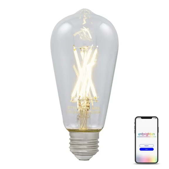 Enbrighten Wi-Fi LED Smart Light Bulb, 60W, E26, 51345