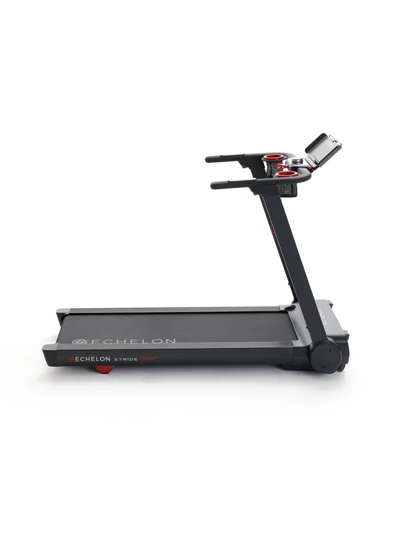 Echelon Stride Sport Auto-Fold Compact Treadmill with 12 Levels of Incline, 1.5 HP + 30-Day Free Membership
