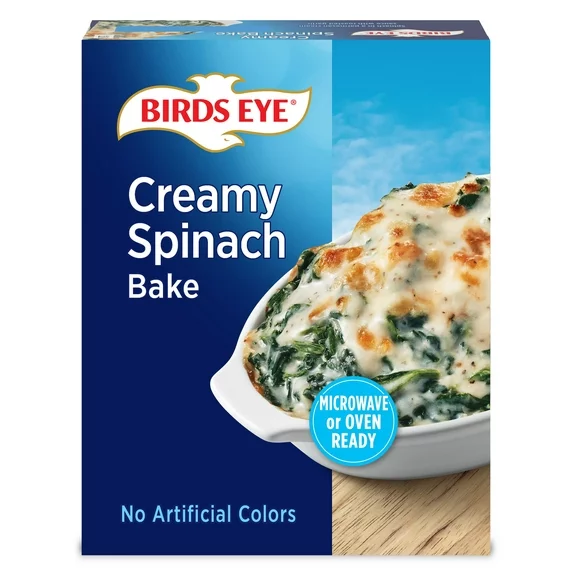 Birds Eye Creamy Spinach Bake, Frozen Vegetable, 13 oz Box (Frozen)