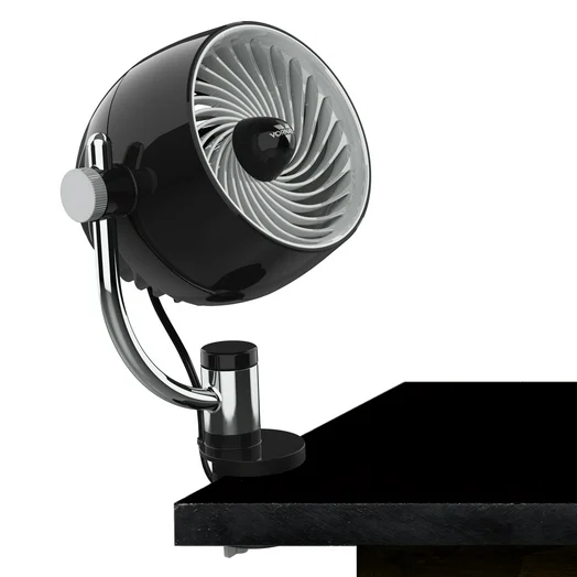 Vornado Pivot3 Air Circulator Clip-on Fan, 11.72", Black