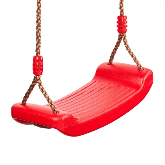 Ropes Swing Outdoor Tree Swing for Kids Indoor Outdoor Play Set Anti-slip Plastic Swing Seat, Adjustable Hemp Rope