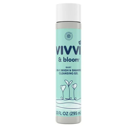 Vivvi & Bloom 2-in-1 Baby Wash & Shampoo Cleansing Gel, 10 fl. oz