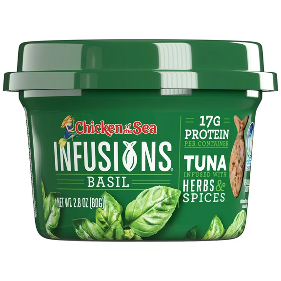 Chicken of the Sea Infusions Basil Tuna, 2.8 oz Cup