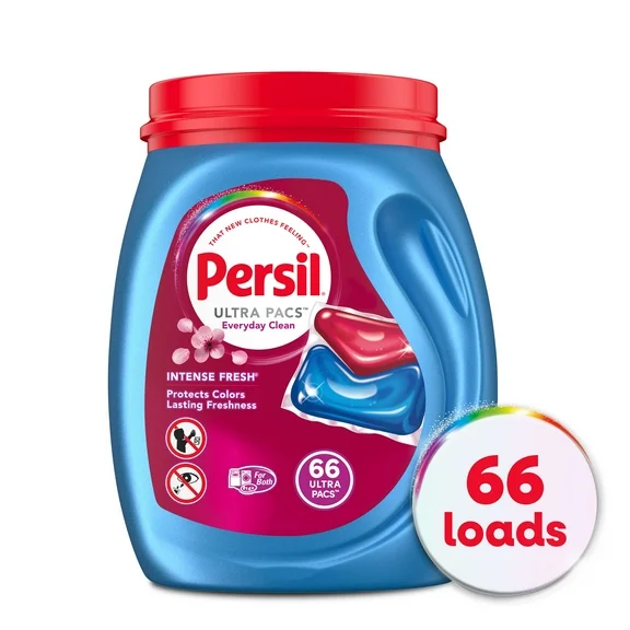 Persil Ultra Pacs Intense Fresh Everyday Clean Laundry Detergent, 66 count