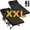 2 Packs XXL Black Cot with 2 Sided Mattress