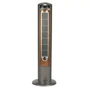 Lasko 42" Wind Curve Tower Fan with Ionizer and Remote, 2554, Gray/Woodgrain