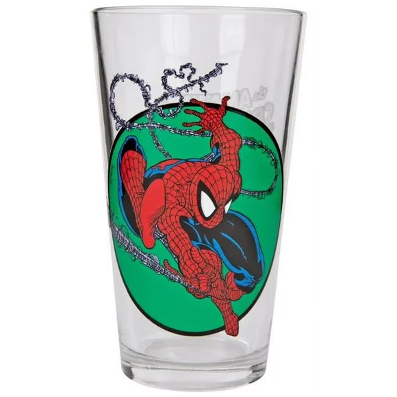 Spider-Man 834291 Spider-Man Marvel Comics Classic Series Web-Slinging Toon Tumblers Pint Glass