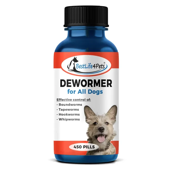 Dewormer For Dogs - Broad Spectrum De-Wormer For All Dogs, Large And Small Breeds