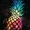 Colorful Pineapple Galaxy BG