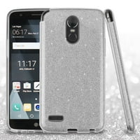 For LG Stylo 3/Plus Full Glitter Bling Hybrid Phone Protector Case Cover