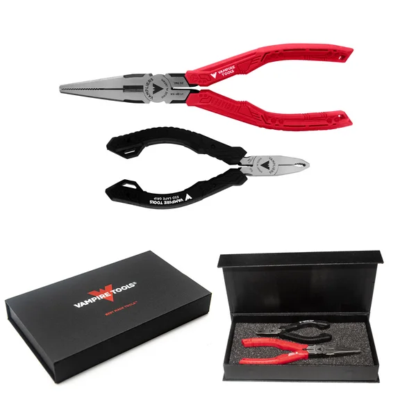 VAMPLIERS VT-001-S2GGS Mini Pliers   Long Nose Pliers, Screw Removal Tools Gift, Stripped Screw Extractor