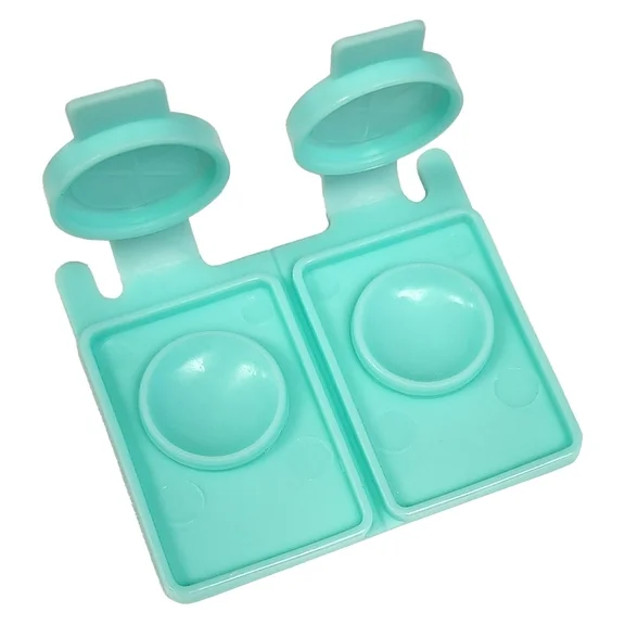Contact Lens Cases for Hard/Rigid Gas Permeable (RGP) Contact Lenses, Flat Pack, Shallow Well, 12/pk