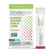 Kinderlyte Fruit Punch Non-GMO Doctor Formulated Advanced Electrolyte Powder Drink Mix, 6 Count